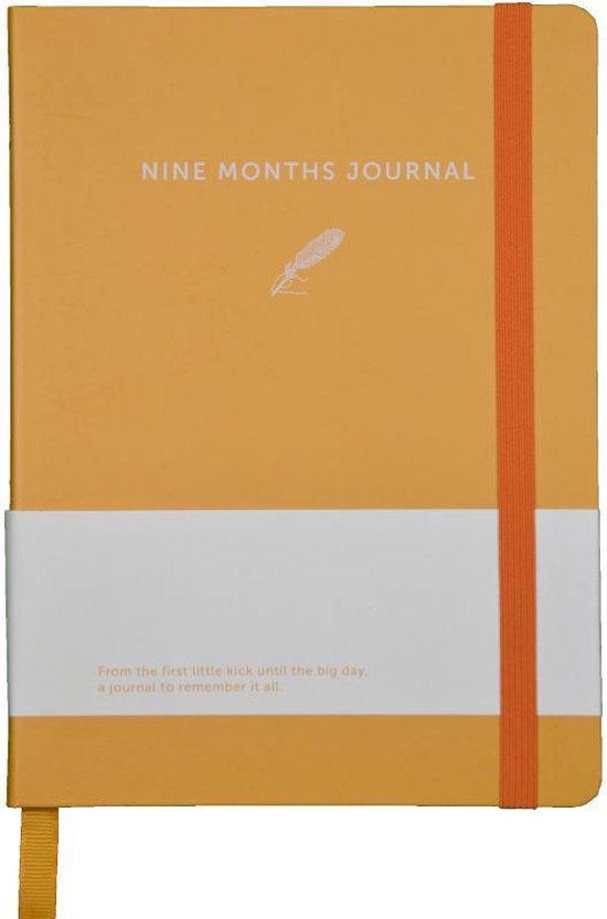 Afbeelding van A-Journal Zwangerschapsdagboek Oranje - Nine Months Journal