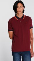 J&JOY - Poloshirt Mannen Moraine Lake Bordeaux