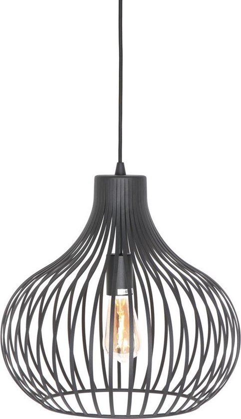 Freelight Aglio hanglamp - draadlamp - Ø38 cm - excl. E27 - zwart | bol.com
