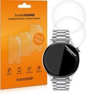 kwmobile 3x screenprotector voor Huawei Watch 3 / Watch 3 Pro - Beschermende folie voor fitnesstracker