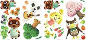 muursticker Animal Crossing 24,1 cm vinyl 26-delig