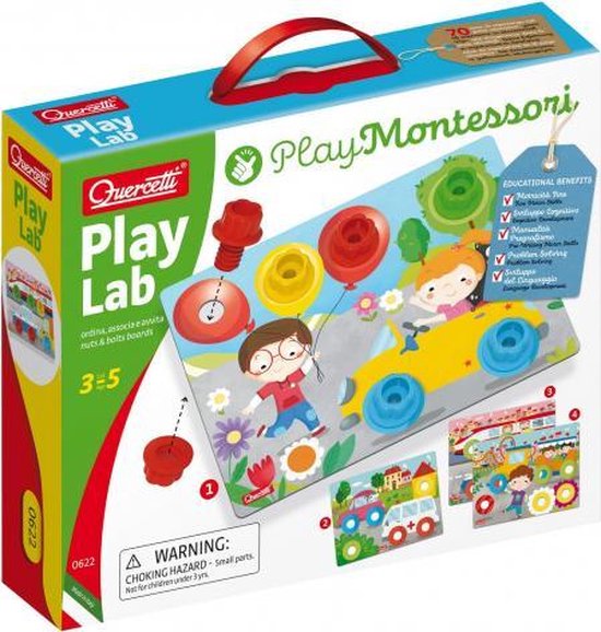 Afbeelding van het spel leerpuzzel Play Lab junior karton 21-delig