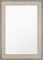 Spiegel Modern Bruin & Oranje 70x110 cm – Hermine – wand spiegels – Pas Spiegel – lange spiegel – Perfecthomeshop