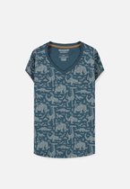 Horizon Forbidden West Dames Tshirt -2XL- All Over Print Blauw