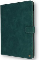 iPad Air 10.9 2020 (4e gen) Bookcase hoesje - CaseMe - Effen Groen - Kunstleer