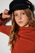 NoBell meiden shirt met puffie schouders Kiss Piment