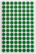 etiketten rond 8 mm papier groen 3 vellen √° 104 stuks