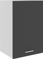 vidaXL Hangkast 39,5x31x60 cm spaanplaat grijs