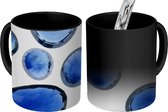 Magische Mok - Foto op Warmte Mok - Verzameling saffier - 350 ML
