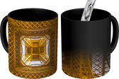Magische Mok - Foto op Warmte Mok - Eiffeltoren - Parijs - Architectuur - 350 ML