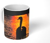 Mok - Zwaan - Zonsondergang - Zon - 350 ML - Beker