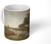 Mok - Een wetering bij Abcoude - Schilderij van Paul Joseph Constantin Gabriël - 350 ML - Beker