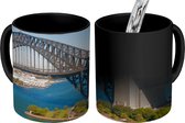 Magische Mok - Foto op Warmte Mok - Sydney Harbour Bridge in Australië in de zomer - 350 ML