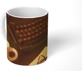 Mok - Typemachine - Retro - Koffie - 350 ML - Beker