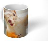 Mok - Eekhoorn - Dier - Herfst - Portret - 350 ML - Beker