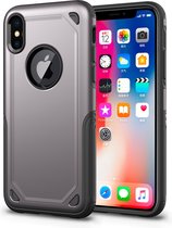 Mobiq Extra Beschermend Armor Hoesje iPhone XS Max - Schokbestendig beschermhoesje iPhone XS Max 6.5 - Stootvast met TPU en Polycarbonaat - Backcover case met hard back voor Apple