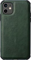 Mobiq - Rugged PU Leather Case iPhone 12 / iPhone 12 Pro 6.1 inch | Groen