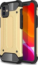 Mobiq - Extra Stevig Rugged Armor Hoesje iPhone 13 Mini - goud