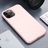 iPhone 12 Pro / iPhone 12 Eco Hoesje - Flexibel Telefoonhoesje Bio Degradable - Mobiq Flexibel Eco Hoesje Roze - Geschikt voor iPhone 12 Pro / iPhone 12