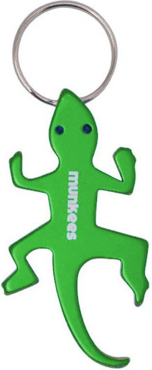 Munkees Flesopener Hagedis 6,6 Cm Staal Groen