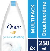 Dove Gentle Exfoliating Douchescrub - 6 x 250ml - Voordeelverpakking