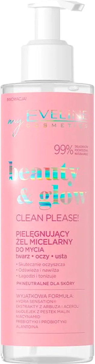 Eveline Cosmetics Beauty Glow Micellar Face Cleansing Gel 200ml