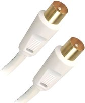 APM TV Kabel - Mannelijk / Mannelijk - 9.52mm - Wit - 2m - Klemmen