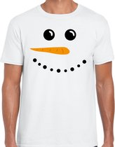 Sneeuwpop fout t-shirt - wit - heren - Kerstshirts / Kerst outfit M