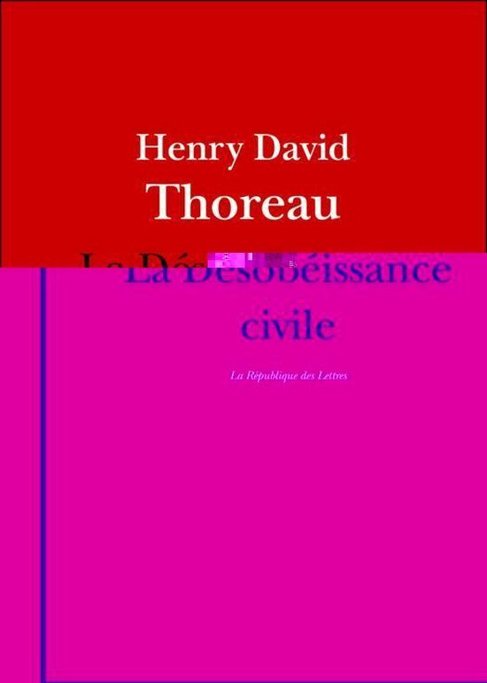 Thoreau - La Désobéissance civile - cover