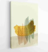 Luxe gouden abstracte kunst achtergrond. Wall arts vector 4 - Moderne schilderijen – Verticaal – 1899100522 - 50*40 Vertical