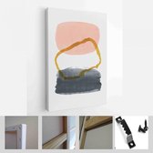 Onlinecanvas - Schilderij - Creatieve Minimalistische Handgeschilderde Illustraties Wanddecoratie. Briefkaart Brochure Cover Design Art Verticaal - Multicolor - 115 X 75 Cm