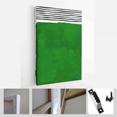 Set van abstracte handgeschilderde illustraties voor briefkaart, Social Media Banner, Brochure Cover Design of wanddecoratie achtergrond - moderne kunst Canvas - verticaal - 1883858431