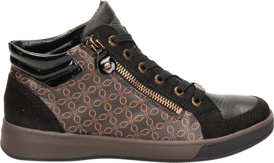Ara dames sneakers - Zwart bruin - Maat 38,5