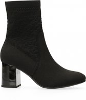 Tommy Hilfiger  - Tommy knitted mid heel boot - Black - 39
