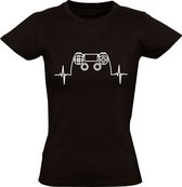 Controller | Dames T-shirt | Zwart | Joystick | Controller | Game Console | Computerspel | Game Computer | Videogame | Videospel