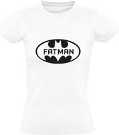 Fatman t-shirt | Fatman | Gotham | superheld | dikzak | over gewicht  | cadeau | Wit