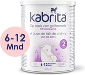 Kabrita 2 Lait de suite 400g - Lait de suite sans sucres ajoutés - Nourriture pour bébé pour bébé adapté pour 6-12 mois - Emballage de 400g