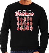 All I want for Christmas pussy / vaginas foute Kerst sweater - zwart - heren - Kerst trui / Kerst outfit / Kersttrui M