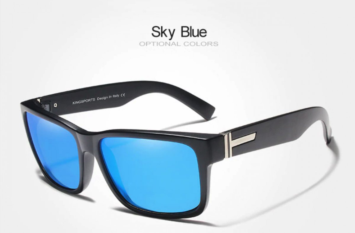 Kingseven zonnebril - UV400 - Gepolariseerd - Zwart - Bleustar - Z1901