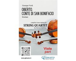 Oberto - overture for string quartet 3 - Viola part of "Oberto" for String Quartet