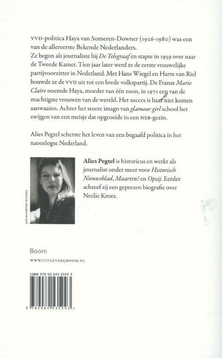 Haya van Someren-Downer - back cover