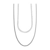 QOOQI Dames ketting 925 sterling zilver One Size 88340221