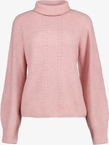 TwoDay gebreide dames coltrui - Roze - Maat 3XL