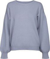 Minus Lupi Knit Pullover Truien & Vesten Dames - Sweater - Hoodie - Vest- Lichtblauw - Maat L