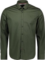 Twinlife Heren Basic Plus - Overhemden - Lichtgewicht - Elastisch - Groen - 2XL