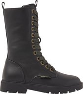 Vingino Lisa xhi Veterboot - Meisjes - Deep black - Maat 30