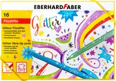Viltstiften Eberhard Faber glitter assorti doos � 16 kleuren