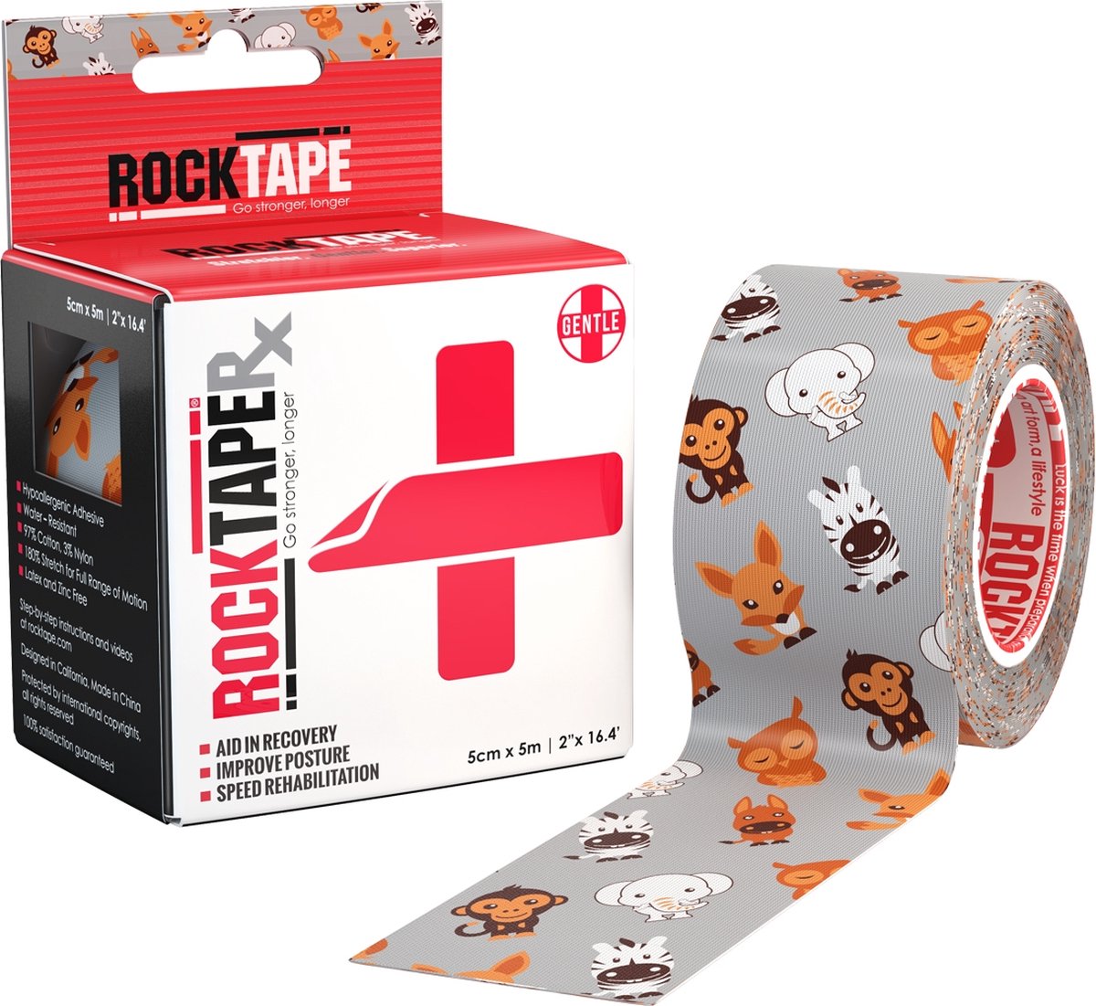 RockTape - RX (5cm x 5m) - Kids Dieren