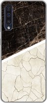 Geschikt voor Samsung Galaxy A50 hoesje - Marmer print - Structuur - Abstract - Siliconen Telefoonhoesje