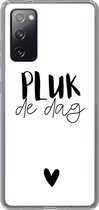 Geschikt voor Samsung Galaxy S20 FE hoesje - Spreuken - Quotes - Pluk de dag - Carpe diem - Siliconen Telefoonhoesje